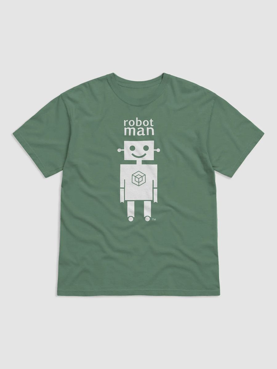 Adults Unisex Robot Man logo on green product image (1)