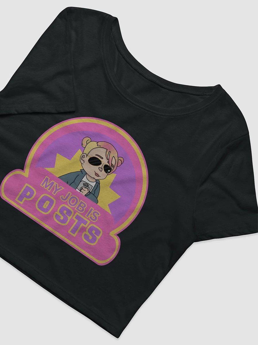 My Job is Posts Crop Top Baby Tee product image (3)