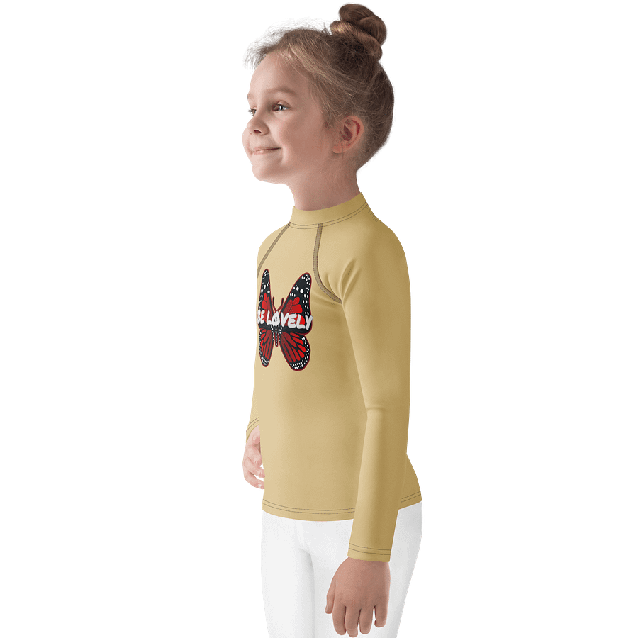 Be Lovely Butterfly All-Over Kids Rash Guard New Orleans Girl and Boy product image (3)