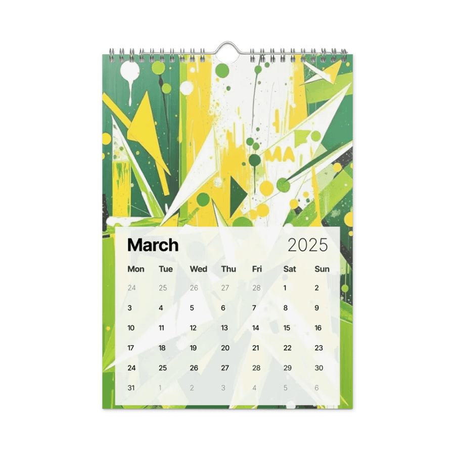 ART ABSTRACT WALL CALENDAR 2025 product image (9)