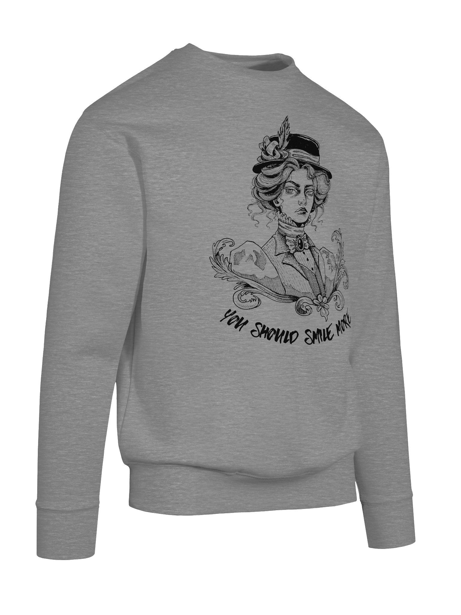 "SMILE MORE" Sweatshirt (Design #2) product image (4)