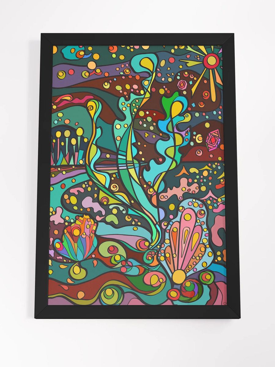 Vibrant Abstract Fusion Framed Poster – Resort Night product image (24)