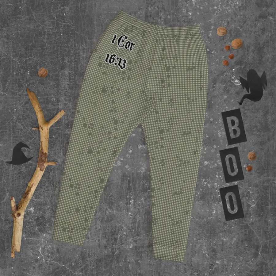 Faithful Camo: 1 Corinthians 16:13 Male Joggers - Desert Night Camo product image (12)