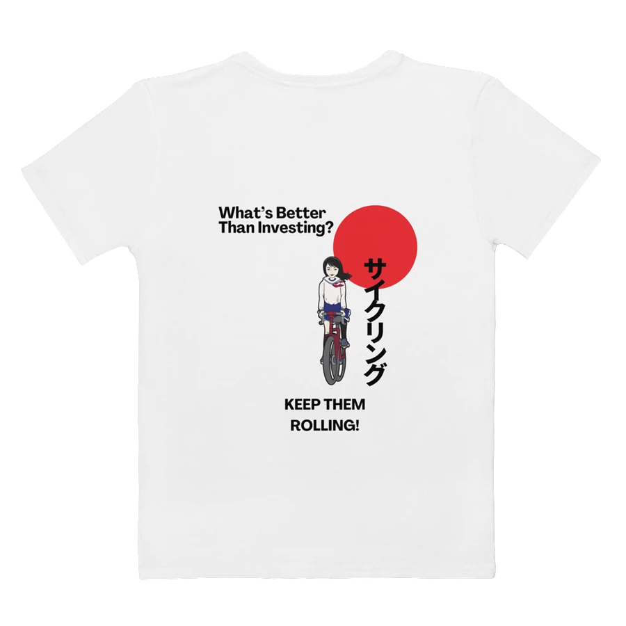 Kumiko Japan T-Tshirt (What's better than Investing? Cycling) product image (3)