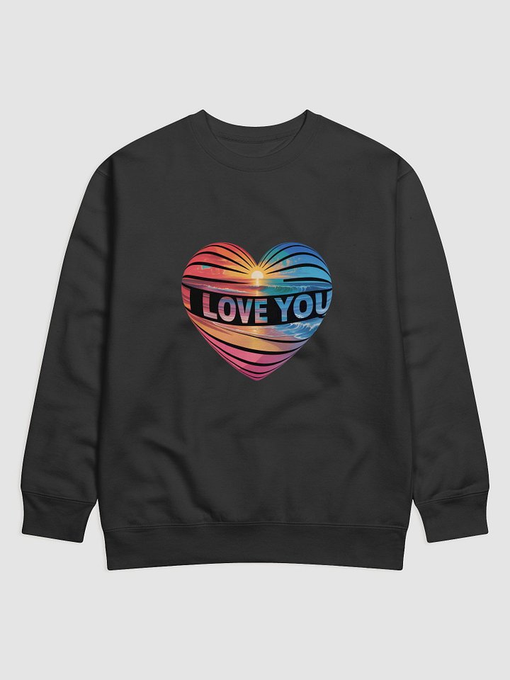 A mesmerizing psychedelic art piece featuring the words I LOVE YOU product image (1)