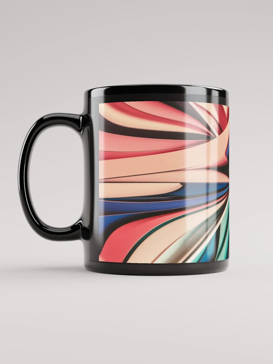 Graphic Grove Abstract Ceramic Mug - Black Glossy with Vibrant Design - 11oz & 15oz product image (6)