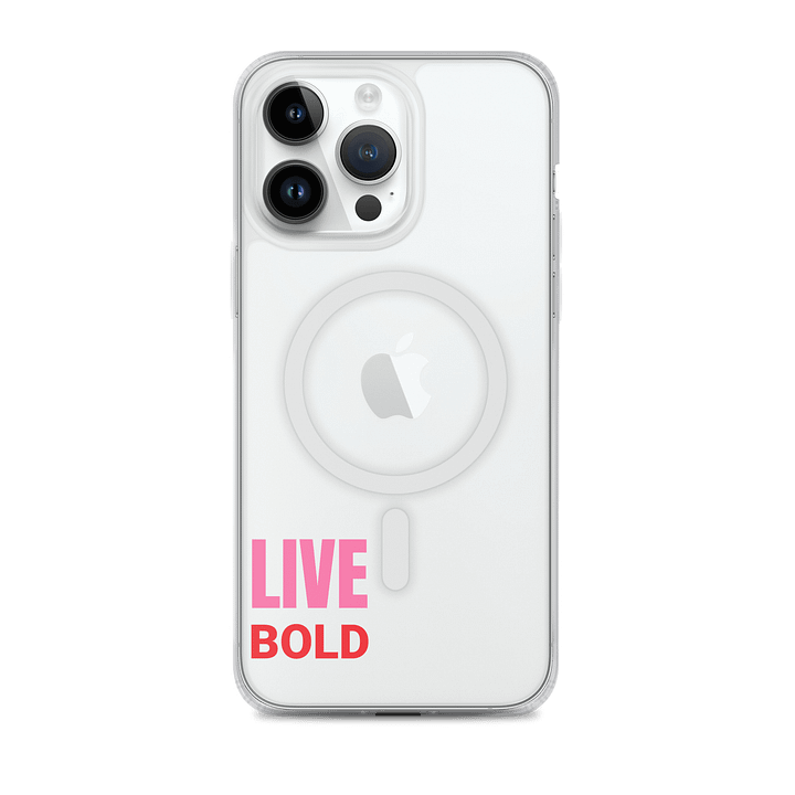 LIVE BOLD - MagSafe® Clear Case product image (2)
