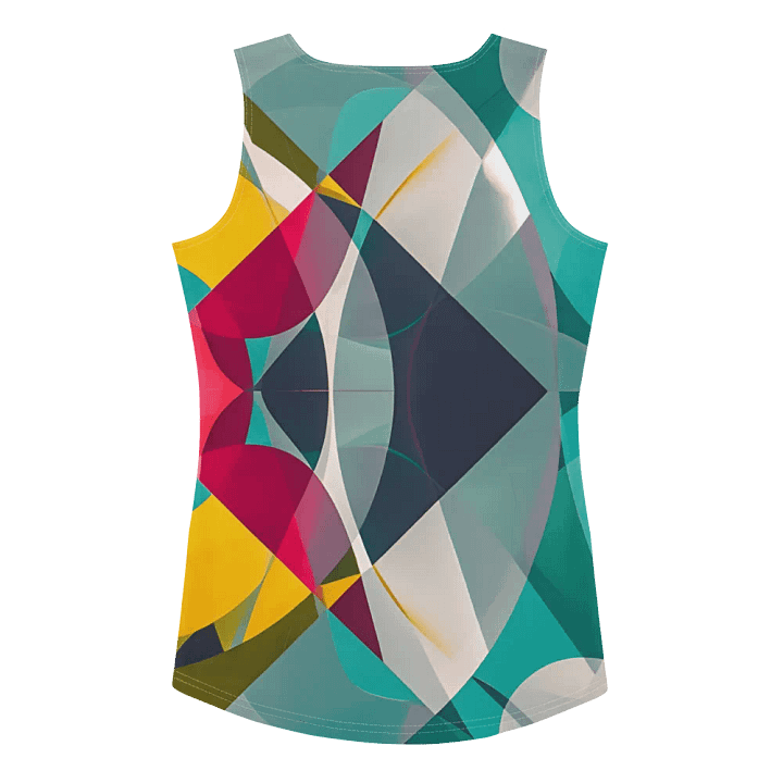 Abstract Lithographic Pattern Design Tank Top - V9 product image (2)