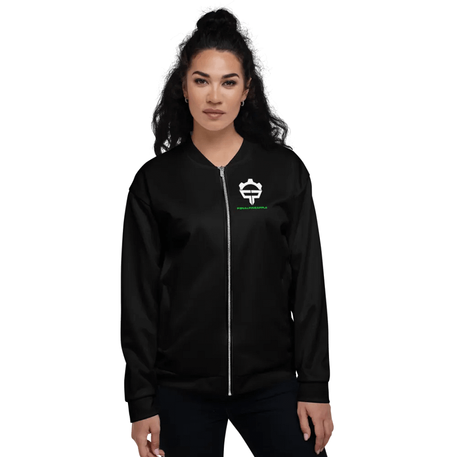 P3nAlPineapple - Black Bomber Jacket product image (3)
