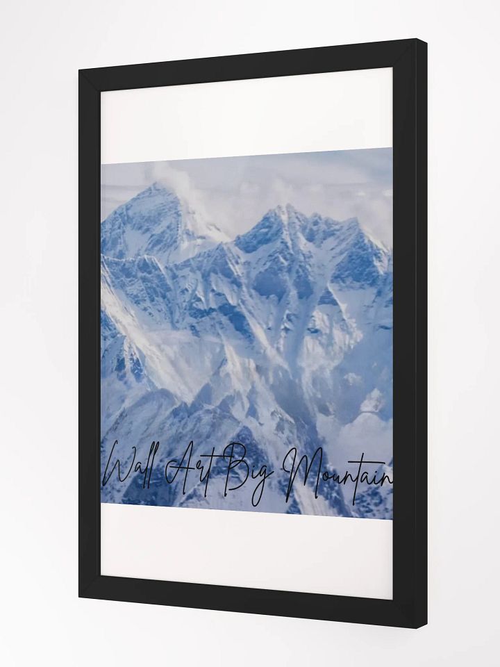 Wall Art White Mountains Framed High-Quality Matte Poster (in) product image (2)