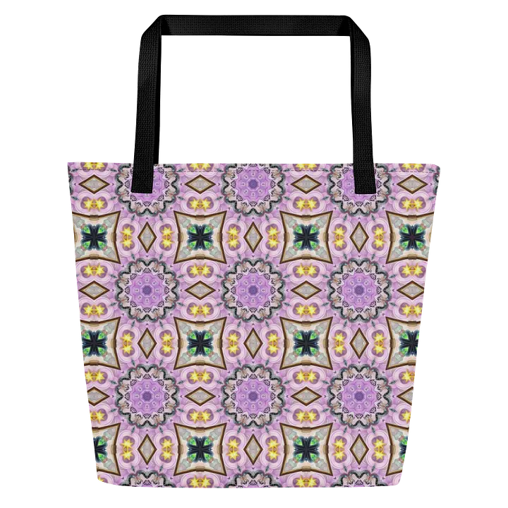 Kaleidoscopic Floral Symphony Tote Bag product image (2)