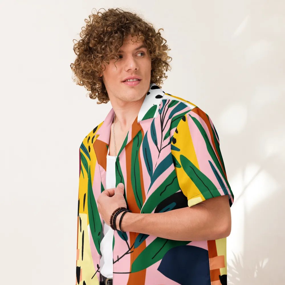 "BP3" Tropical Breeze Men's Hawaiian Shirt product image (7)