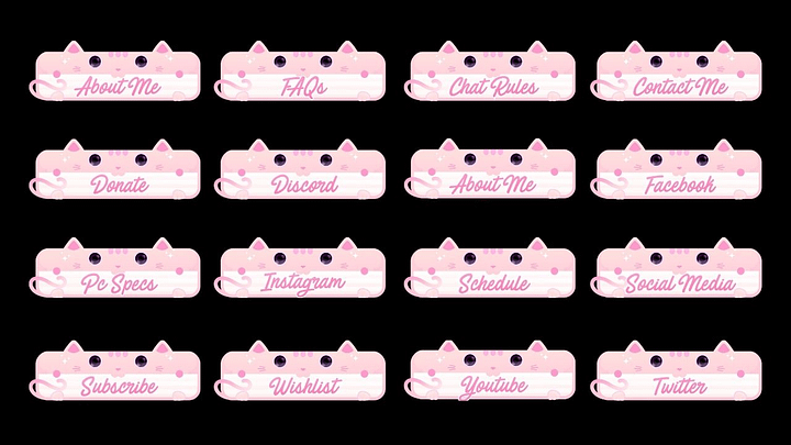 Cute Cat Twitch Panels product image (2)