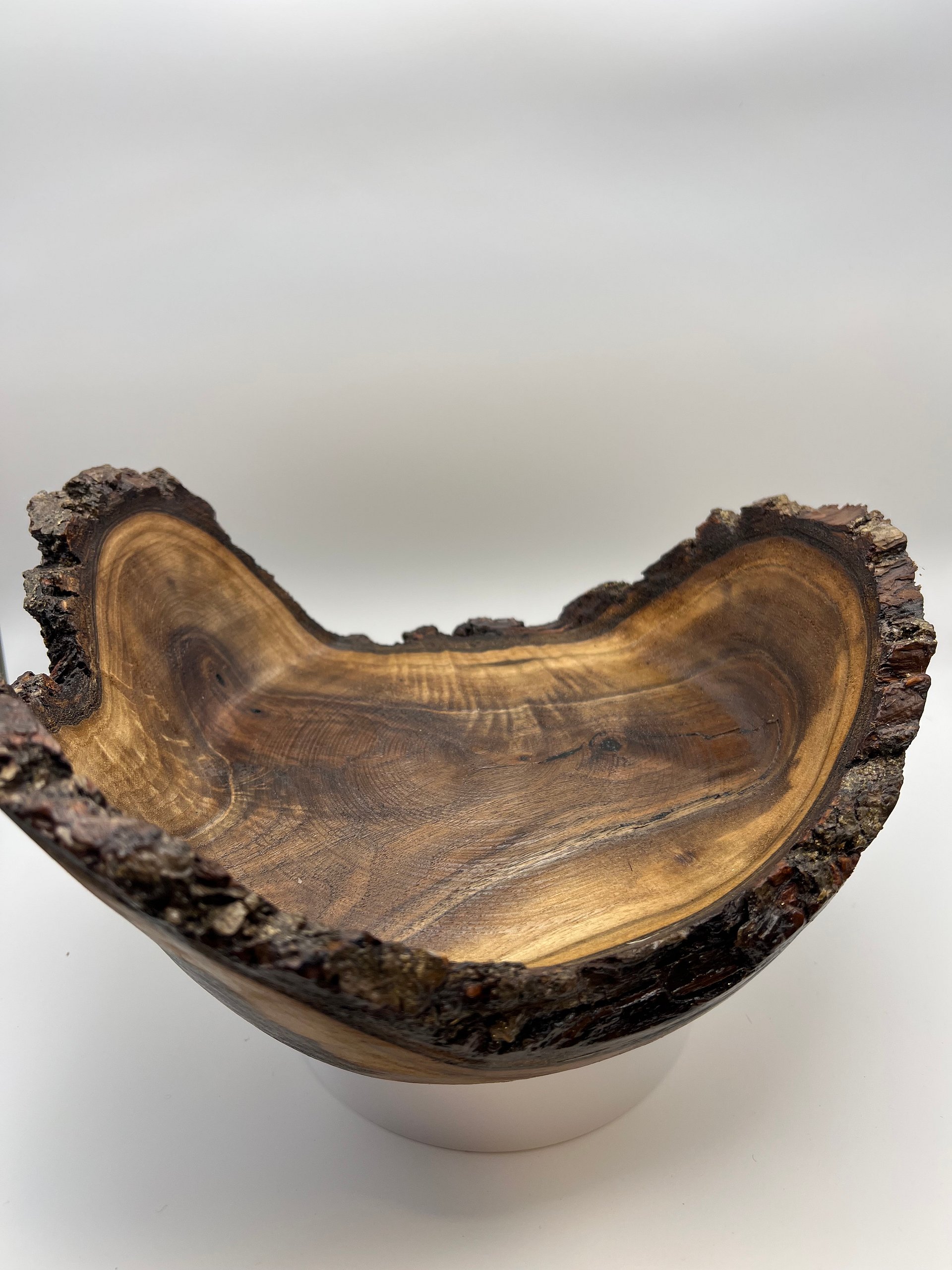 Tri-Corn Black Walnut Bowl — Live Edge Decorative Display Piece product image (6)