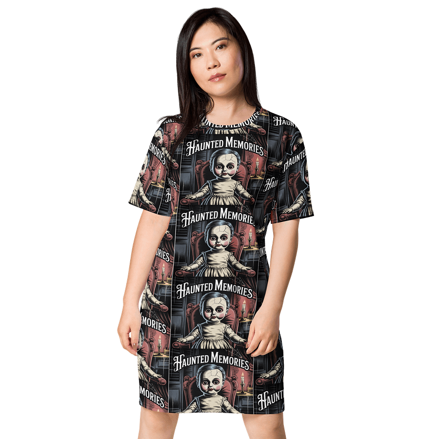 Midnight Veil Designs Gothic Fantasy 'Haunted Memories' All-Over Print T-Shirt Dress product image (1)