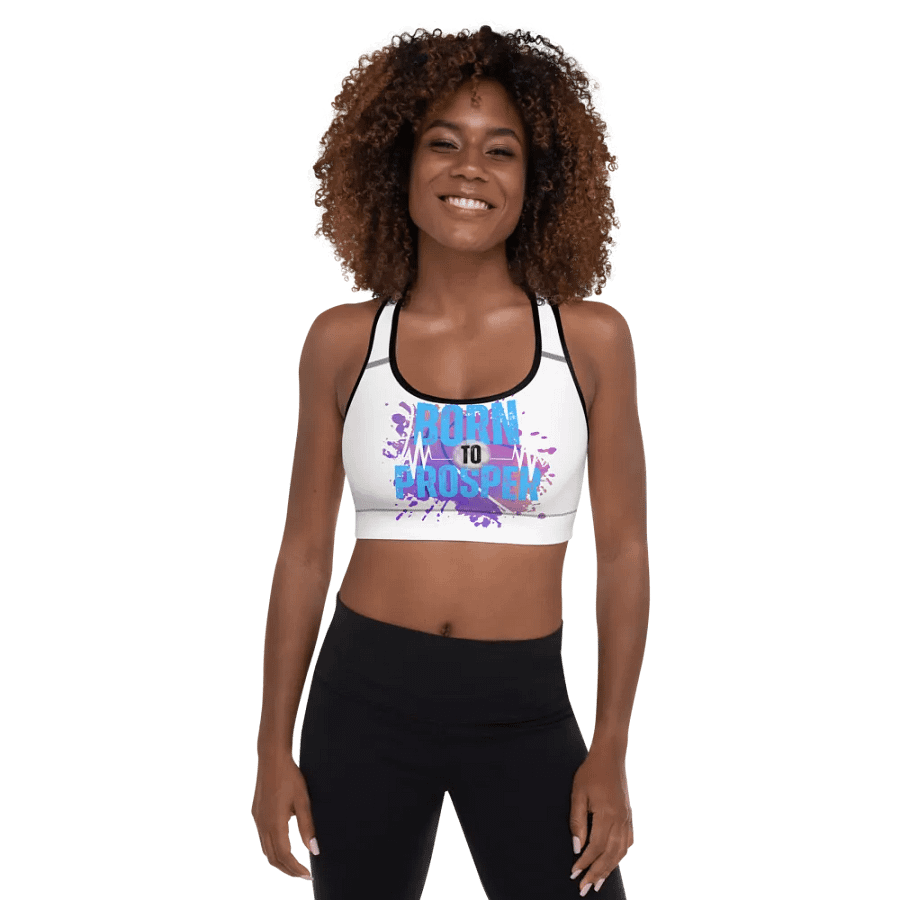 Born to Prosper Energetic Vibes Dance Padded Sports Bra product image (1)