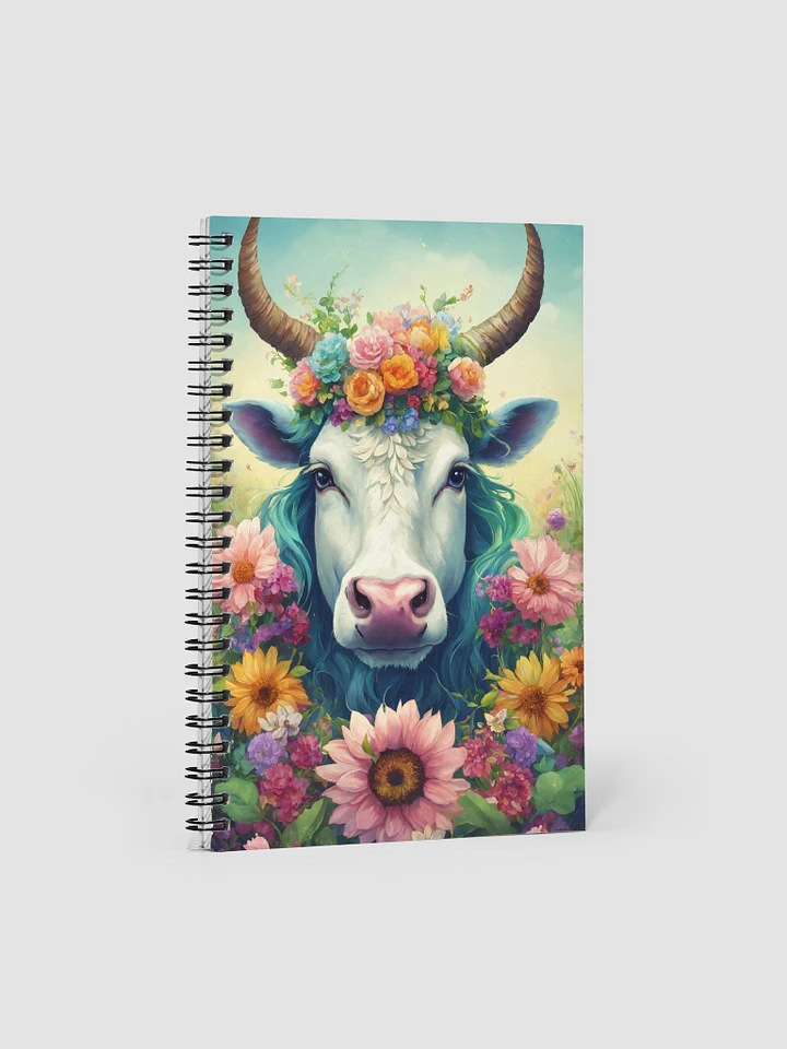 Floral Cow Dotted Notebook product image (2)