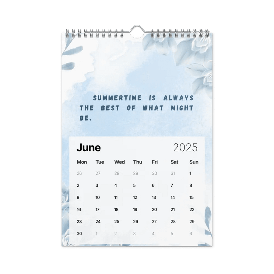 FLORAL INSPIRATIONAL QUOTES WALL CALENDAR 2025 product image (8)