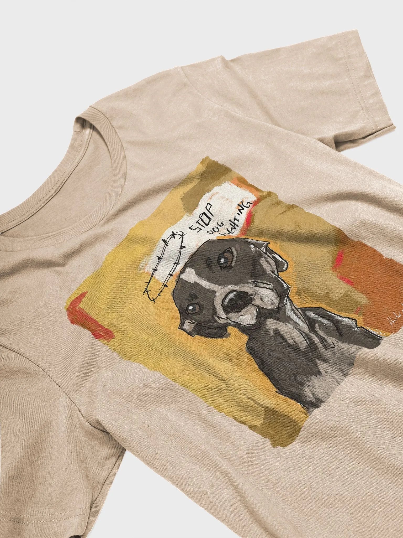 Stop Dog Fighting Bella+Canvas 3001 T-Shirt product image (2)