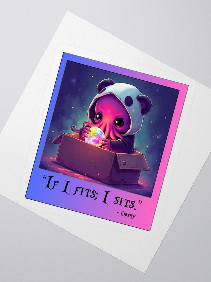 If I Fits; I Sits! Sticker product image (6)