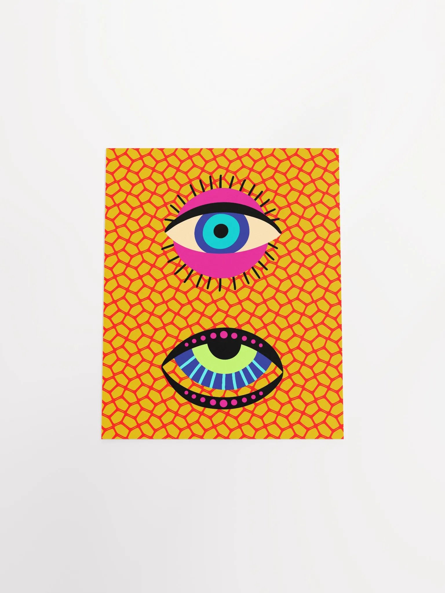 Yayoi Kusama Evil Eyes Maximalist Art Print product image (11)