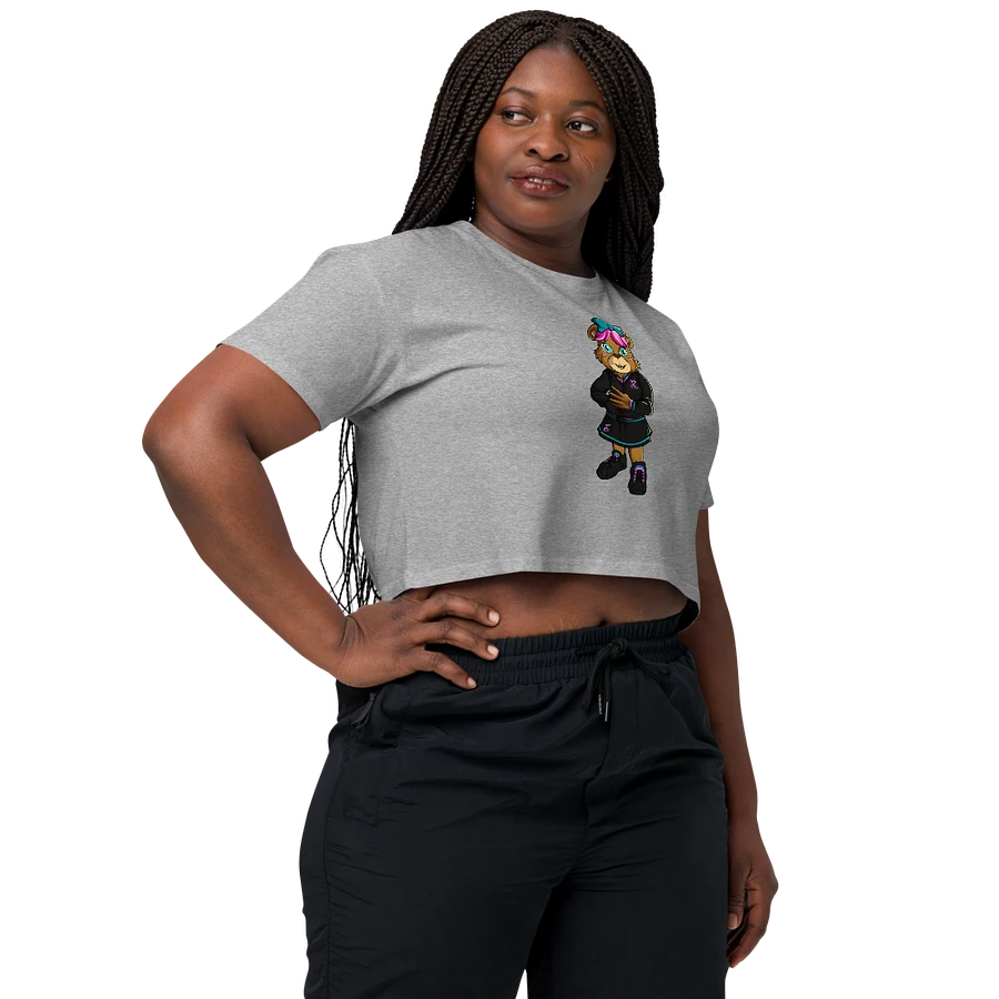 Standing Girl Bear AS Color Women's Crop Top product image (42)