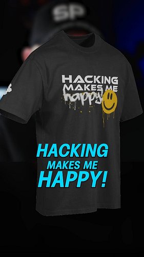 Hacking Makes Me Happy!

Check out scammerpaybackstore.com and use code: SMILE for 10% off the shirt

If you haven't heard, w...