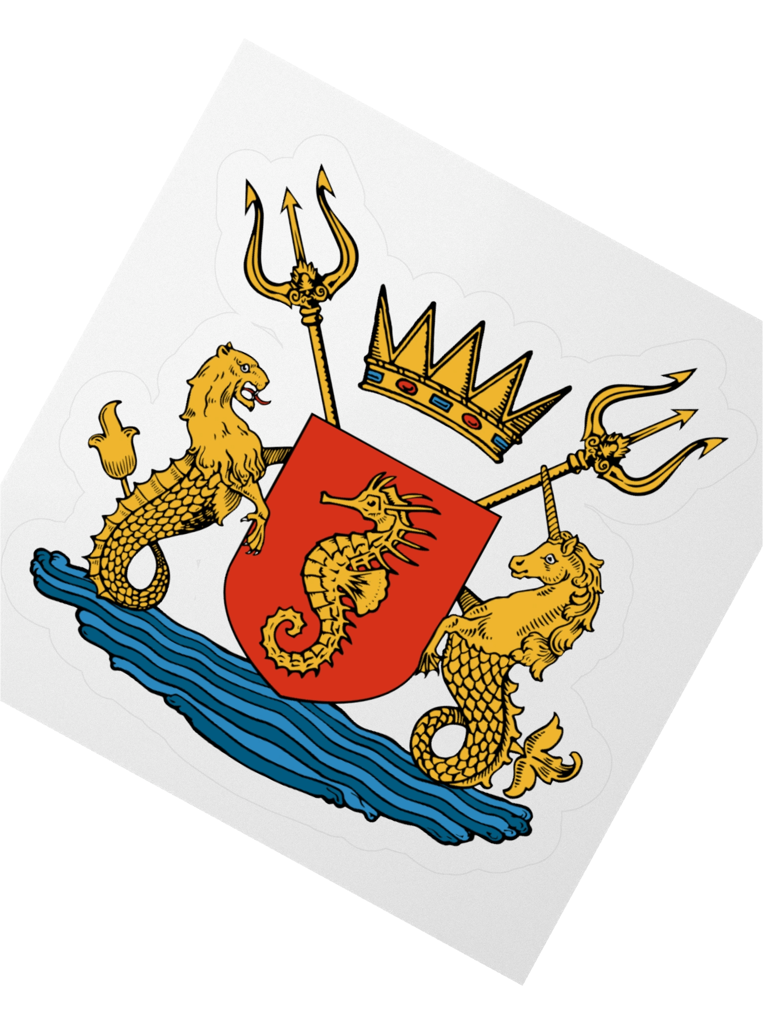 Crest of Atlantis Kiss Cut Sticker product image (5)