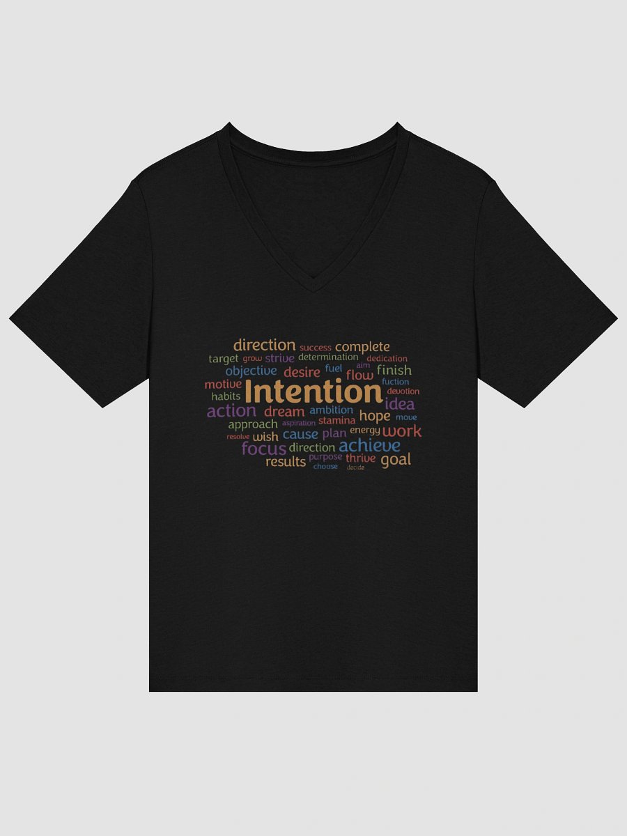 Intention Word Cloud V-Neck Tee product image (6)