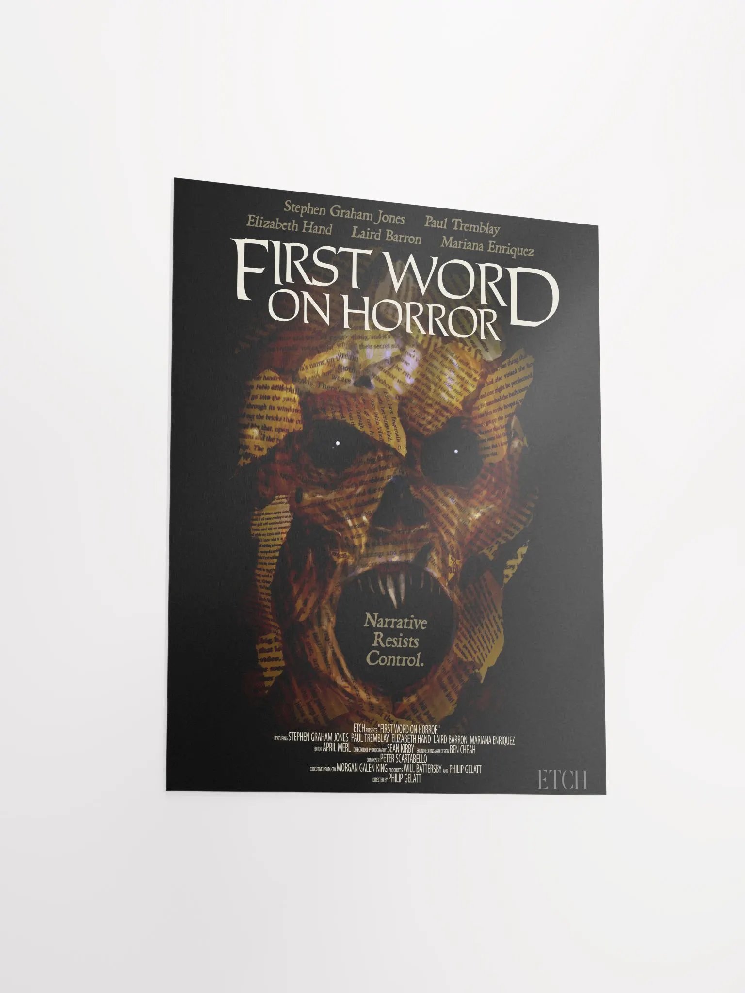 First Word On Horror Paperface Poster product image (2)