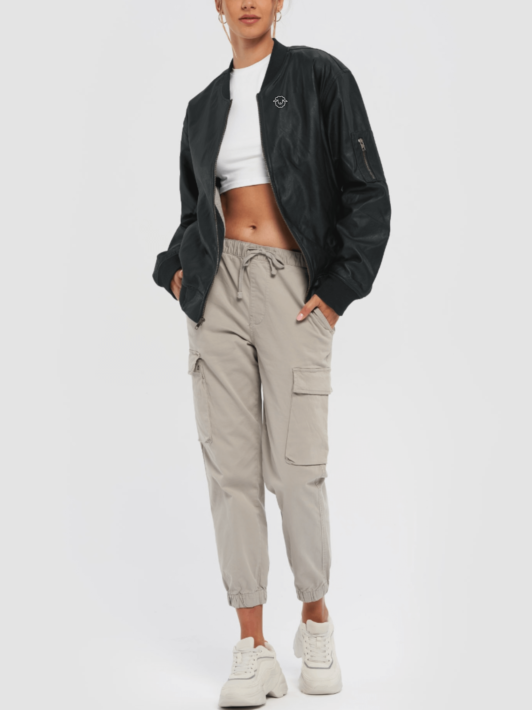 WOMEN - LEATHER BOMBER JACKET product image (2)