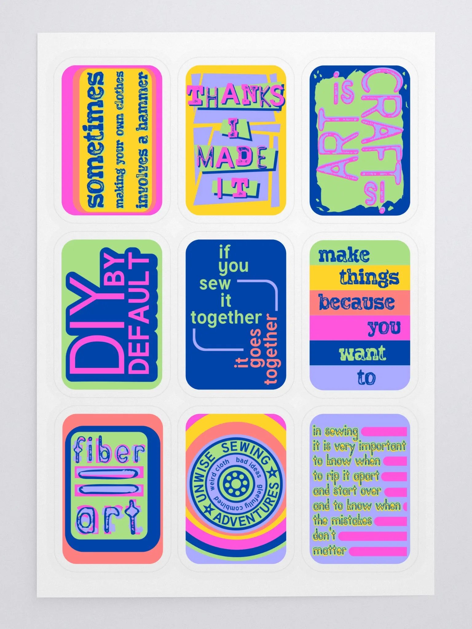 Sew Adventure Sticker Sheet product image (3)