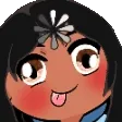 Animated Loading Emote - Black Hair, Tan Skin, Brown Eyes product image (1)