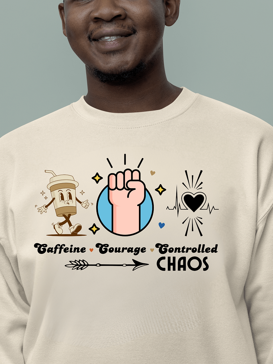 Caffeine, Courage, & Controlled Chaos Parkinson Heritage Sweatshirt product image (1)