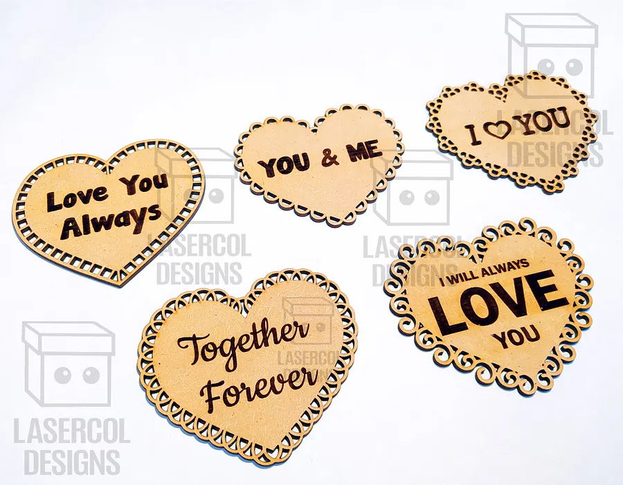 Hearts Cut Outs Set 2 - Laser Cut Files product image (3)
