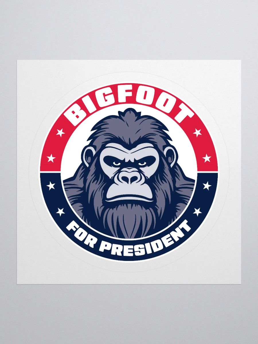 Bigfoot for President Funny Sticker product image (2)