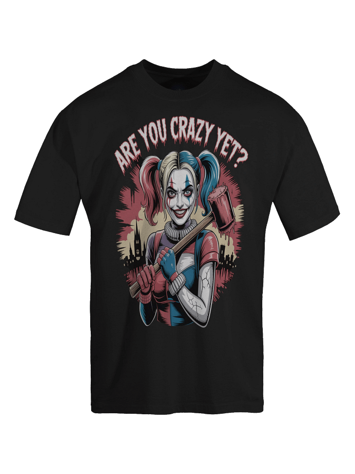 Harley Quinn 'Are You Crazy Yet?' Oversized Faded T-Shirt product image (1)