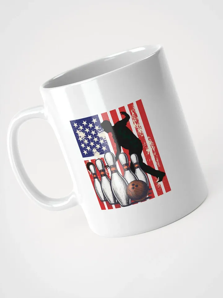 Flag American Bowling Stars & Strikes Mug product image (2)