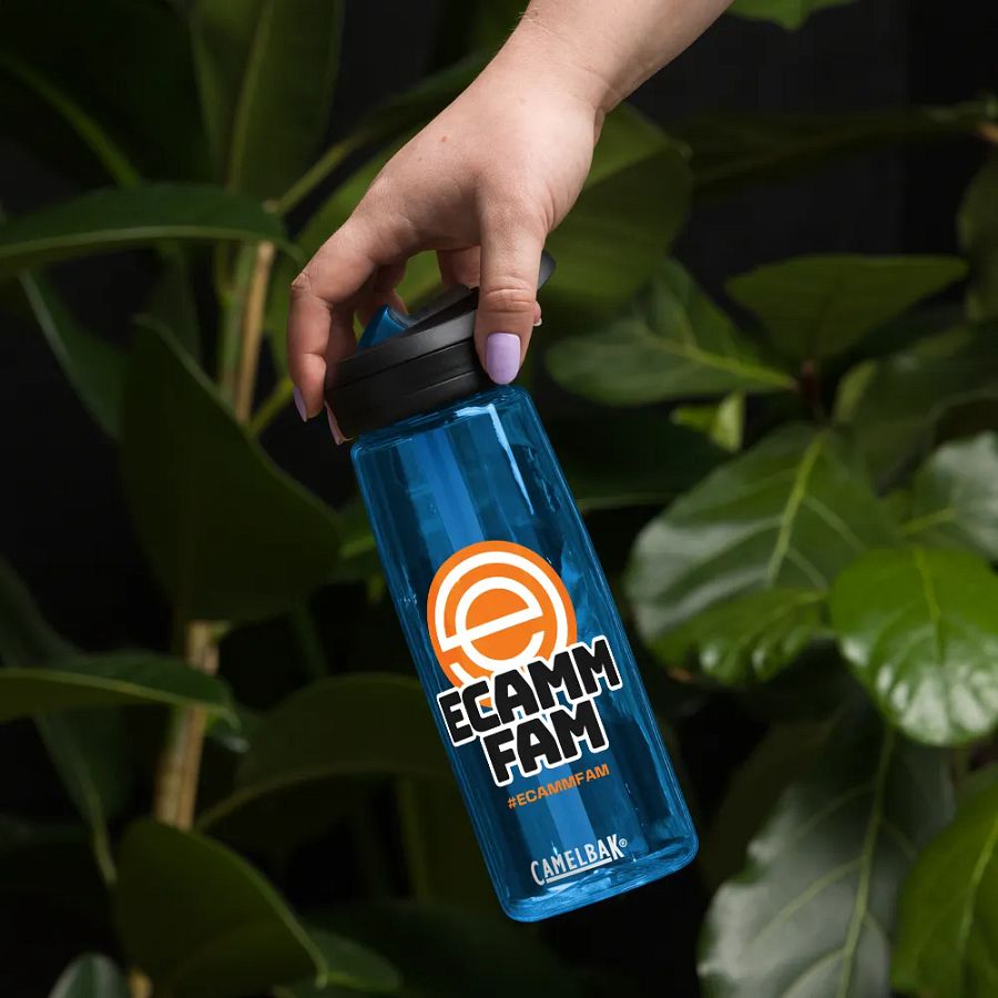 Orange Logo Ecamm Fam Water Bottle product image (5)