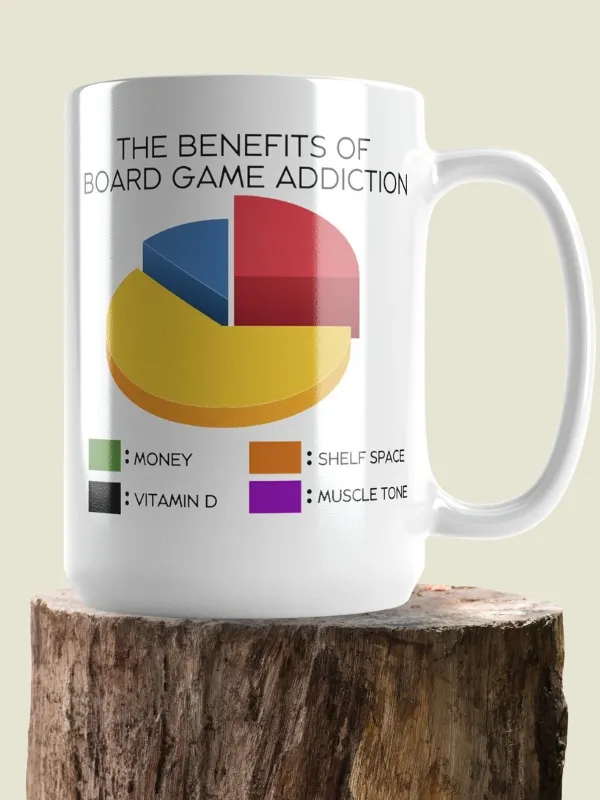 Rainbow Pie Chart Board Game Addiction Mug product image (1)