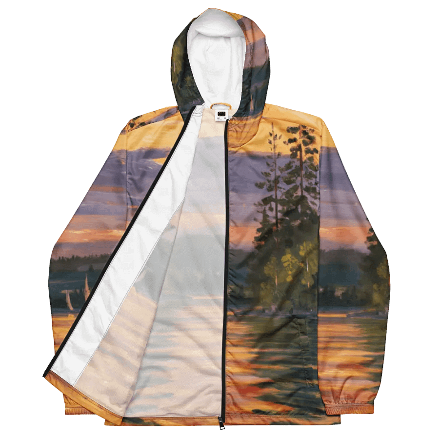 Sunset Lake Sailing, Unisex Windbreaker product image (3)