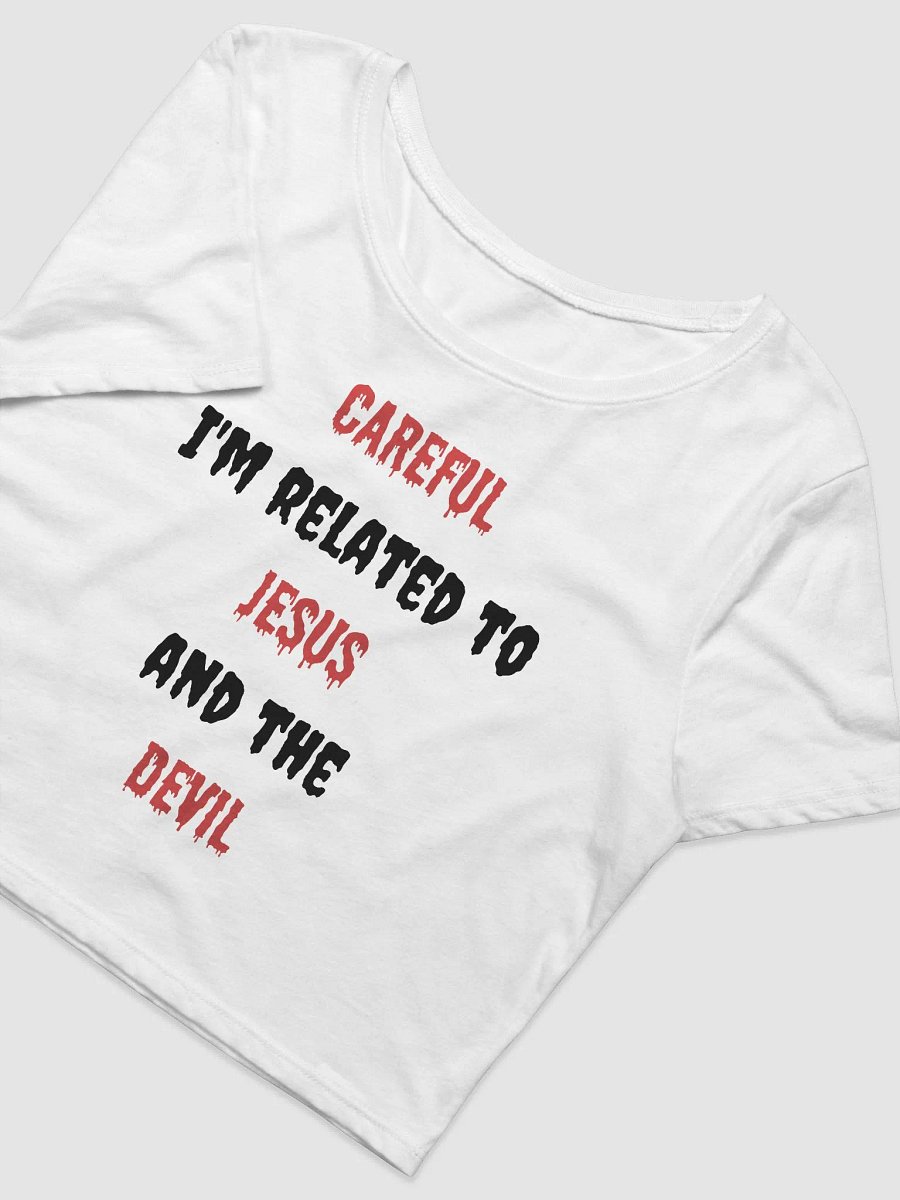 Related to Jesus and the Devil Women's Crop Tee product image (6)