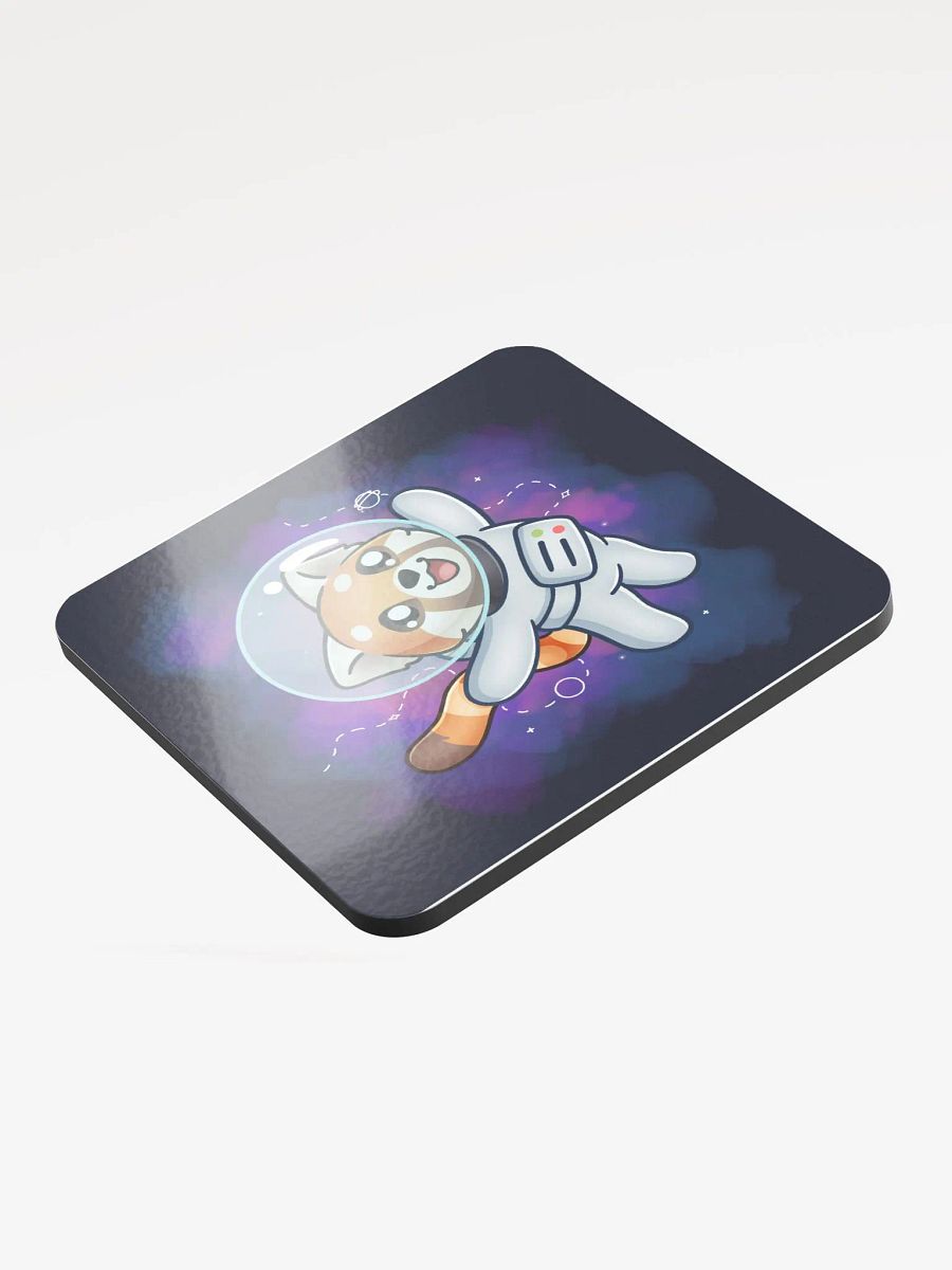 Astronaut red panda coaster product image (3)