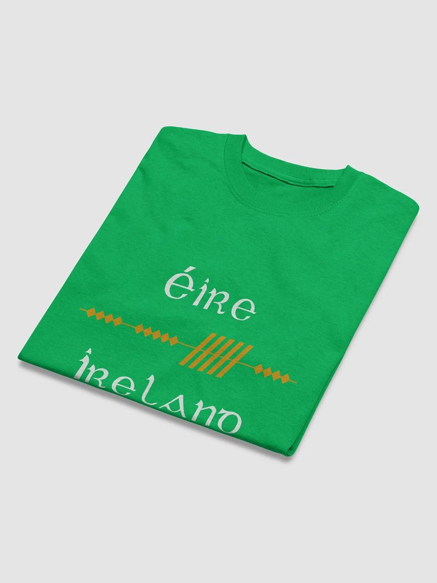 Ireland/Éire Scholastic style Ogham Green Printed T-shirt product image (3)
