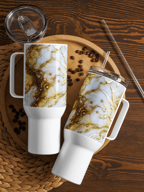 Golden Swirls Travel Mug product image (2)