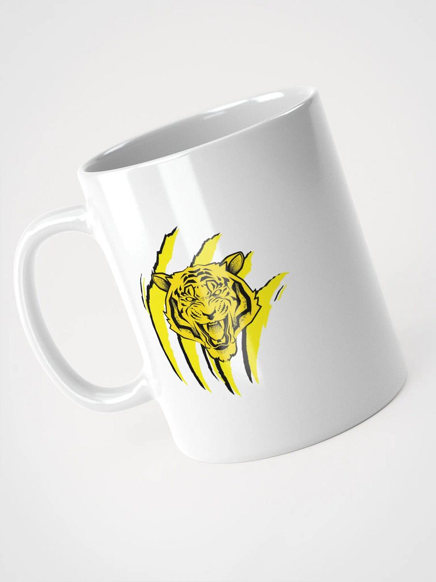 Taza blanca brillante edición TryTiger (Garra amarilla) product image (1)