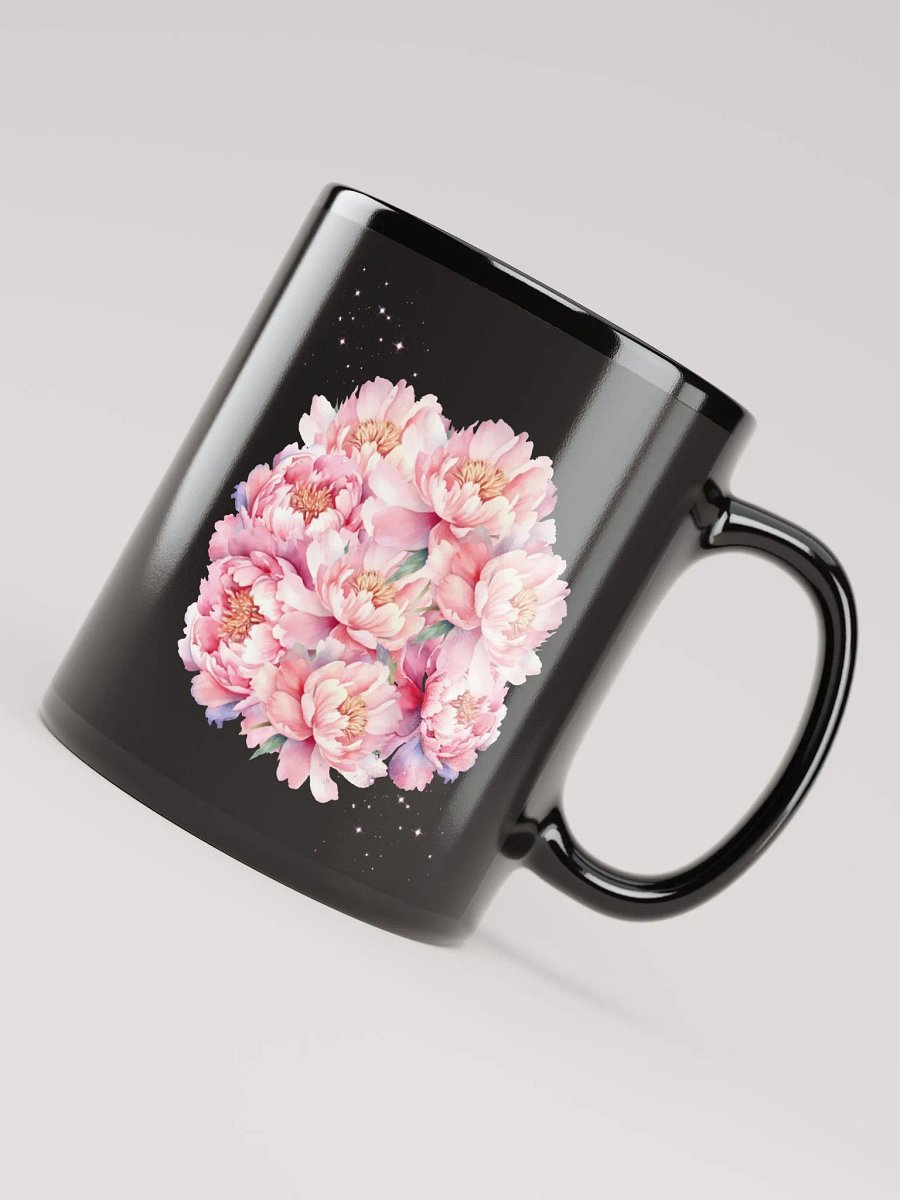 Peony Paradise Black Mug product image (8)