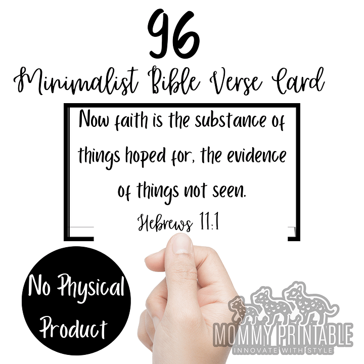 Minimalist Bible Cards – Printable Scripture Cards product image (1)