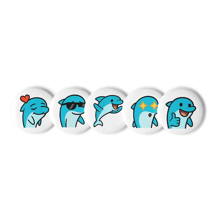 Dolphin Emote Buttons Set product image (1)