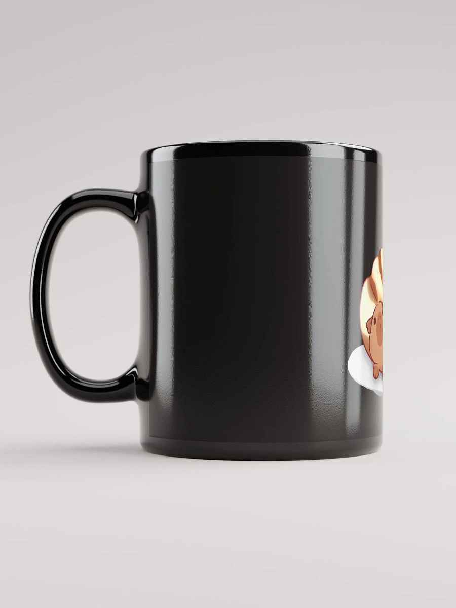 Capybara Cinn Roll Black Glossy Mug product image (11)